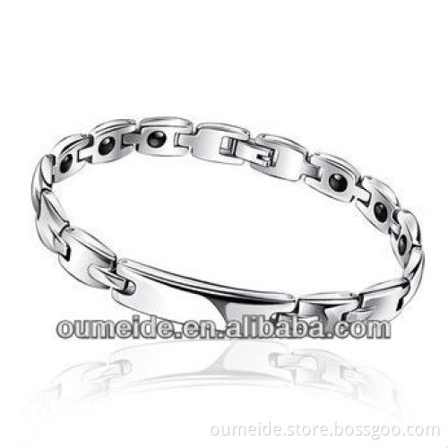 2014 Fashion braided titanium steel cool bracelet